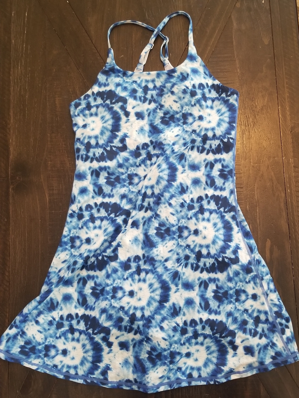 Constantly Varied Gear Blue and White Tie-Dye Sundress